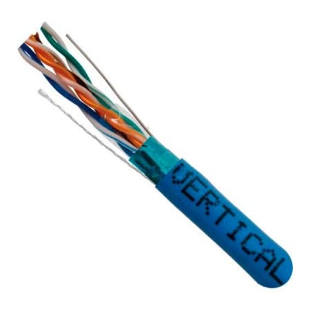 Chiptech, Inc Dba Vertical Cable Vertical Cable 057-479/S/P/BL Cat 5E STP 1000' 4 Pair Bulk Blue-Plenum Jacket AWG24 Bare Copper 057-479/S/P/BL